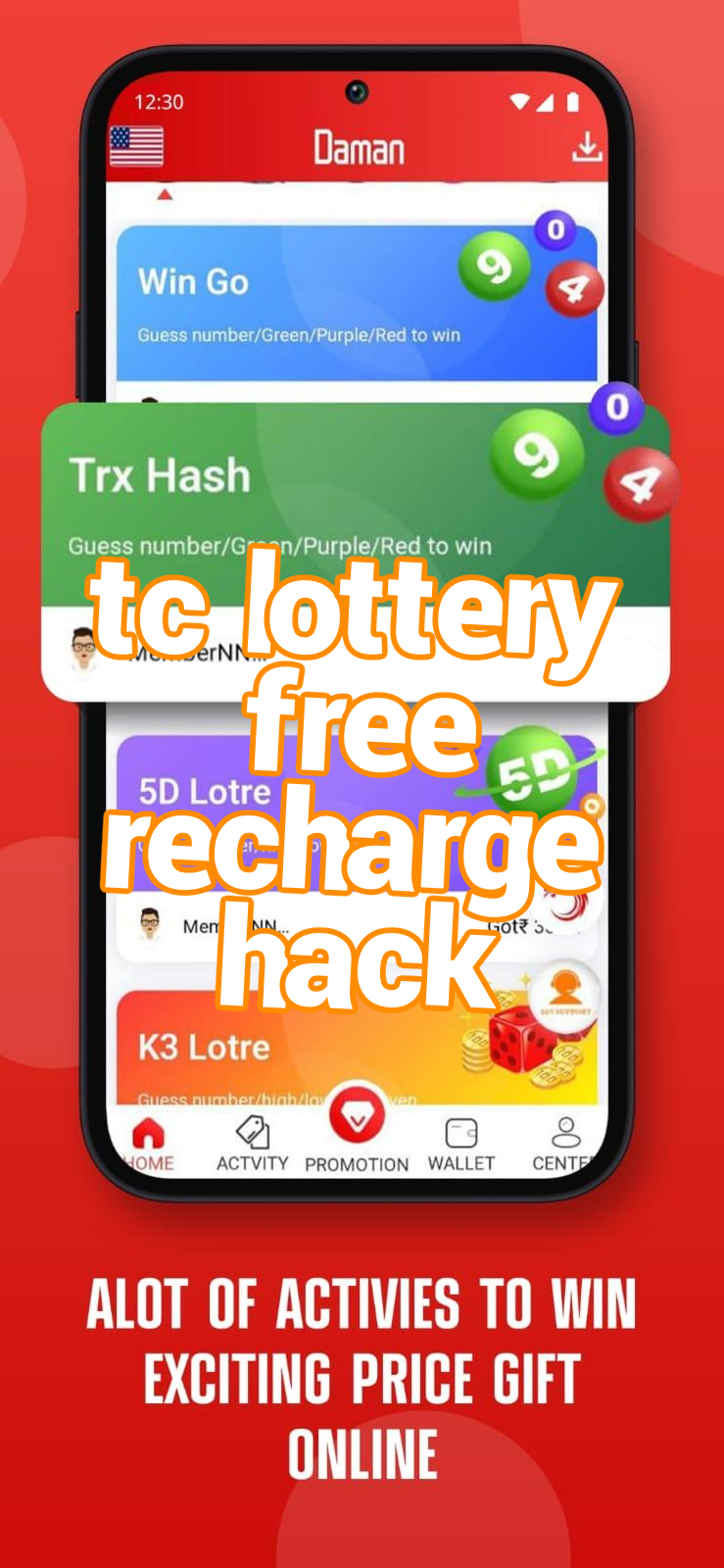 tc lottery free recharge hack Screenshots